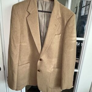 Vintage Camel Hair Blazer Sahara Mens 39L Sport Coat Classic